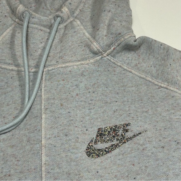 Nike Sportswear Fleece Pullover Hoodie Grey Multi Speckle Ice Cream Men’s Small - Picture 2 of 7